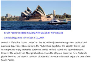 Down Under Nov 2027